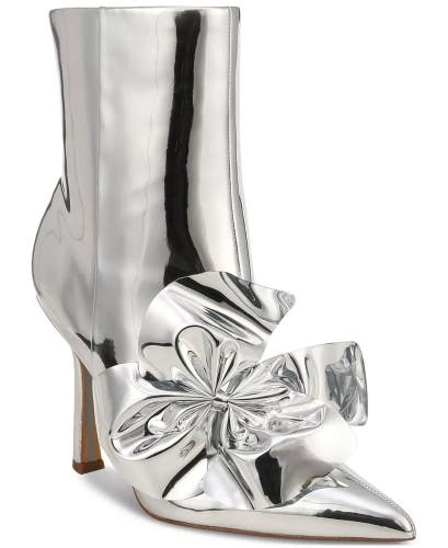 Sam Edelman Esmae 2 Boots Womens US 9 Soft Silver Pointed Toe Ankle Bootie TZP75