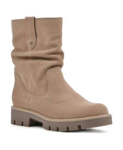 White Mountain Glean W34945 Boots Women's US 6.5 Beachwood Suede Platform TZP111