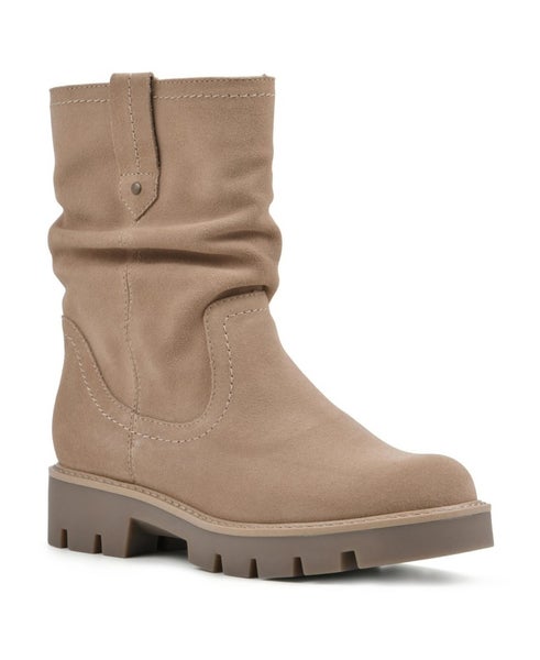 White Mountain Glean W34945 Boots Women's US 6.5 Beachwood Suede Platform TZP111