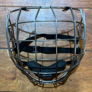 CCM Fitlite Senior Medium Titanium Hockey Facemask Cage *Rare - Read Full Description*