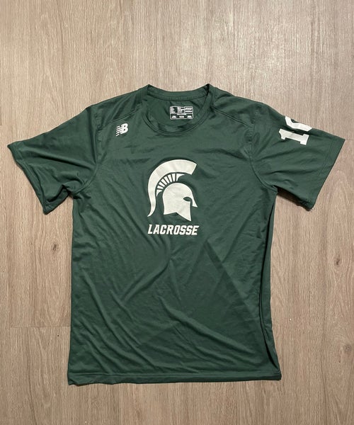 Green Michigan State Lacrosse Shirt
