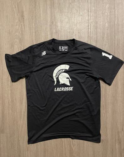 Black Michigan State Lacrosse shirt