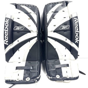 Used Reebok GP Goalie Leg Pads Junior Black 23" 11860-S000299450