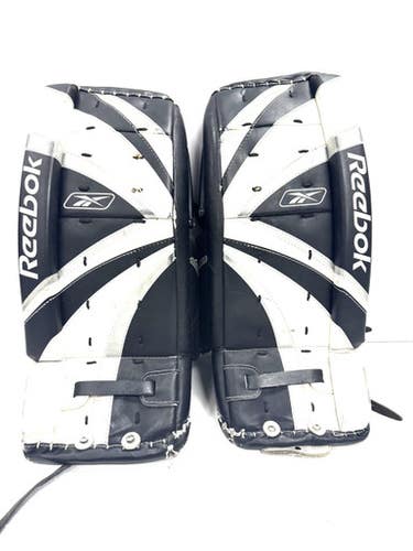 Used Reebok GP Goalie Leg Pads Junior Black 23" 11860-S000299450