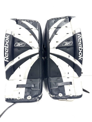 Used Reebok GP Goalie Leg Pads Junior Black 23" 11860-S000299450