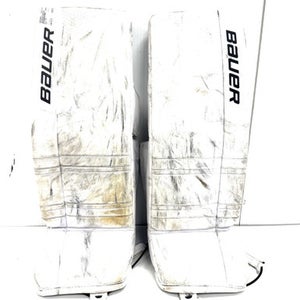 Used Bauer GSX Goalie Leg Pads Senior White 32" 11860-S000299451