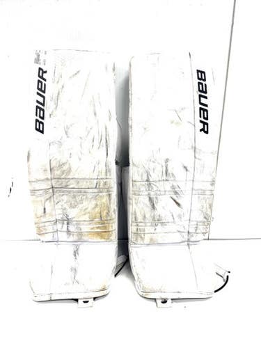 Used Bauer GSX Goalie Leg Pads Senior White 32" 11860-S000299451