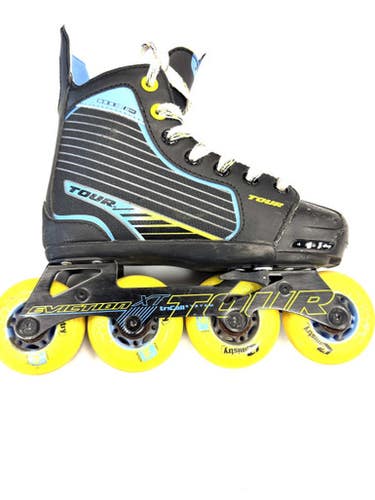 Used Tour Skate CODE 9 1-4 Roller Hockey Skates Black Adjustable 11860-S000299475