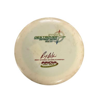 Used Innova STAR DESTROYER RICKY WYSOCKI Disc Golf Driver White 175g 11479-S000406675