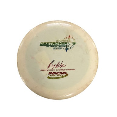 Used Innova STAR DESTROYER RICKY WYSOCKI Disc Golf Driver White 175g 11479-S000406675