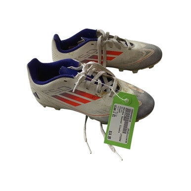 Used Adidas Soccer Cleats White Junior 01 11479-S000406516