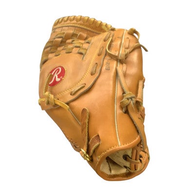 Used Rawlings SUPER SIZE SOFTBALL BB/SB Glove RH Throw Brown 14" 11479-S000406480