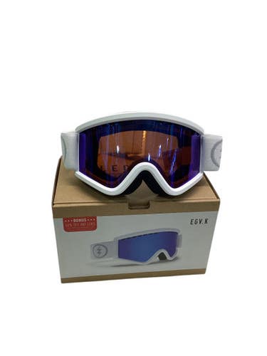Used Electric EGV.K WHITE/BLUE Snow Goggles Youth White 11347-S000257608