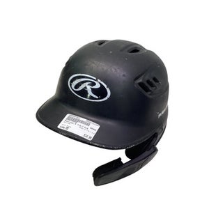Used Rawlings 6 7/8-7 5/8 Batting Helmet No Mask Black MD 11347-S000257527