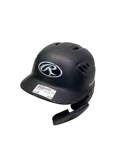 Used Rawlings 6 7/8-7 5/8 Batting Helmet No Mask Black MD 11347-S000257527