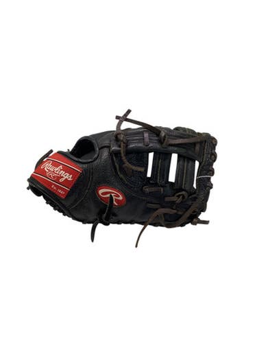 Used Rawlings HIGHLIGHT SURE CATCH BB/SB First Base RH Throw Black 11 1/2" 11347-S000257528