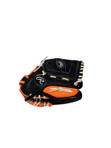Used Rawlings PLAYER SERIES BB/SB Glove T-ball Black And Orange 10 1/2" 11347-S000257524