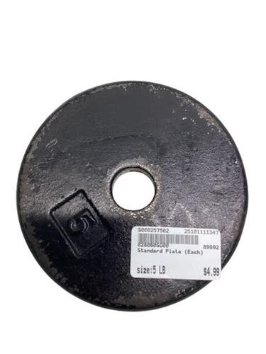 Used Standard Plate (Each) 5 lb 11347-S000257502