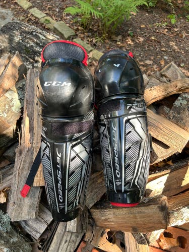 Junior CCM JetSpeed FT350 13" Shin Pads (Used)
