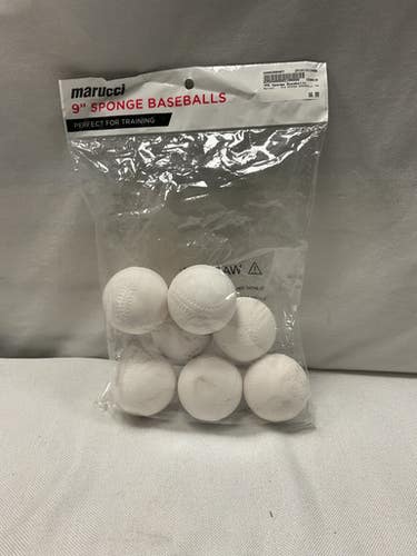 Used Marucci 9IN SPONGE BASEBALLS 7PK BB/SB Training Aid 11490-S000266467