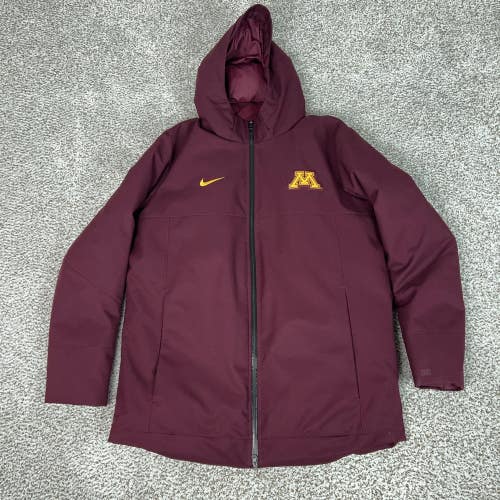 Minnesota Golden Gophers Jacket Mens Large NCAA Parka Puffer 550 Down Nike Sport
