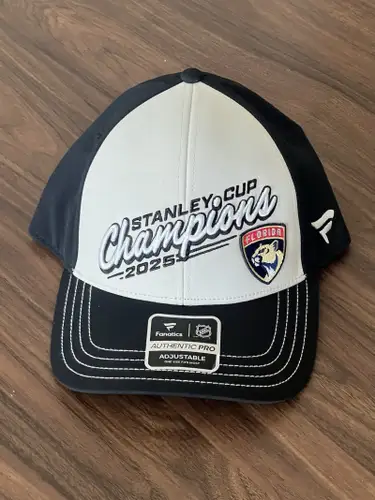 Florida Panthers Fanatics 2025 Stanley Cup Champions Locker Room Adjustable Hat