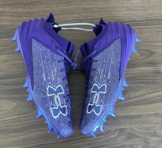 Under Armour Blur Smoke 2.0 MC Suede Mens Size 14 Football Cleats 3027978-500