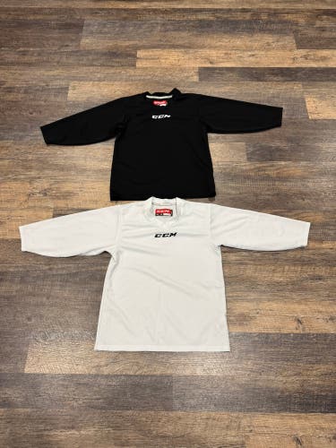 2 Jersey’s 1 Black & 1 white - Small / Medium Kids Unisex CCM Jersey (Used)