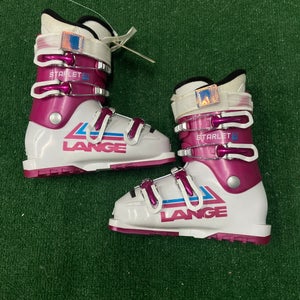 Mondo 22 & 22.5 Lange Starlett 60 JR Ski Boots (Used)