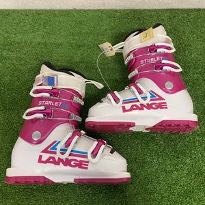 Mondo 22 & 22.5 Lange Starlett 60 JR Ski Boots (Used)