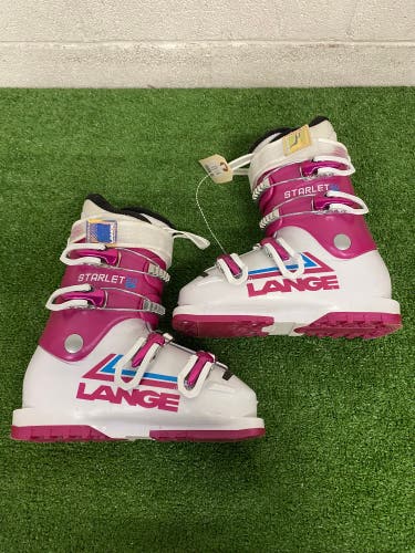 Mondo 22 & 22.5 Lange Starlett 60 JR Ski Boots (Used)