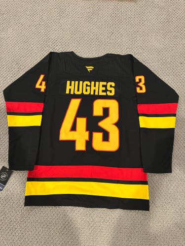 Quinn Hughes Vancouver Canucks alternate jersey size 50/Medium (New)