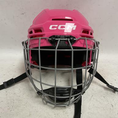 Used CCM TACKS 70 JR Helmet Cage Combo Pink One Size 11855-S000192976