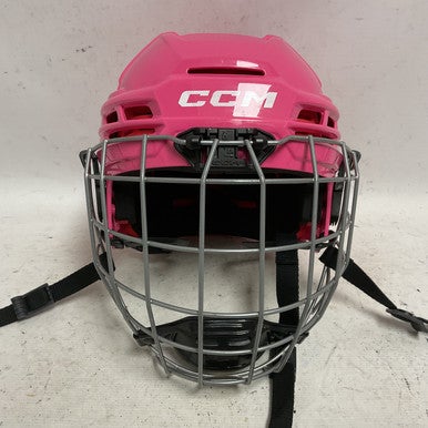 Used CCM TACKS 70 JR Helmet Cage Combo Pink One Size 11855-S000192976