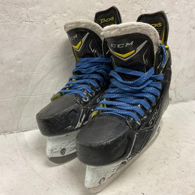 Used CCM TACKS 5092 Junior Hockey Skate Black And Optic Yellow Junior 04.5 11855-S000192971