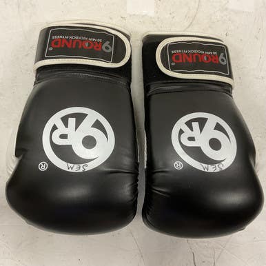 Used 9 ROUND Boxing Gloves Black Senior 11855-S000192961