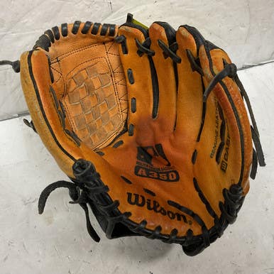 Used Wilson A350 A0350 Baseball Glove RH Throw Black And Tan 11" 11855-S000192960