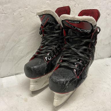Used Bauer VAPOR X2.7 Junior Hockey Skate White/Black/Red Junior 02.5 11855-S000192946