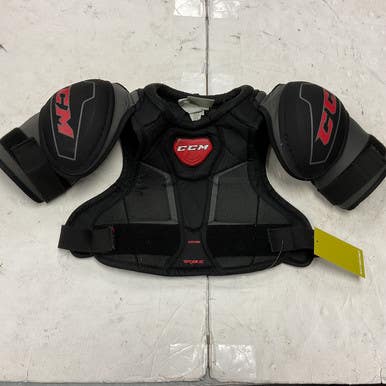 Used CCM RBZ EDGE Junior Shoulder Pads Black And Red LG 11855-S000192938