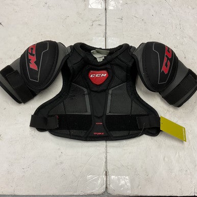 Used CCM RBZ EDGE Junior Shoulder Pads Black And Red LG 11855-S000192938