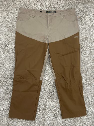 Cabela's Upland Traditions Hunting Pants Beige Brown Men’s Classic Fit 44x30