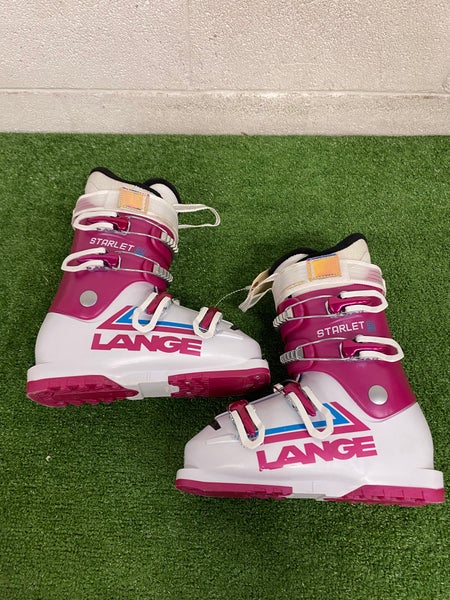 Mondo 23 & 23.5 Lange Starlett 60 JR Ski Boots (Used)