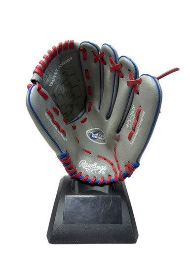 Used Rawlings Player Series WPL115GS 11.5 RH Throw Glove - Grey/Red/Royal 11835-S000199559