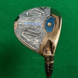 Callaway Paradym Ai Smoke Max 15 Fairway 3 Wood Tensei Blue 65-S Stiff w/HC