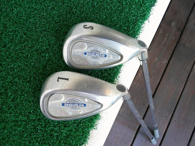 Callaway X14 Steelhead Sand & Lob Wedge Set w/ New Grips
