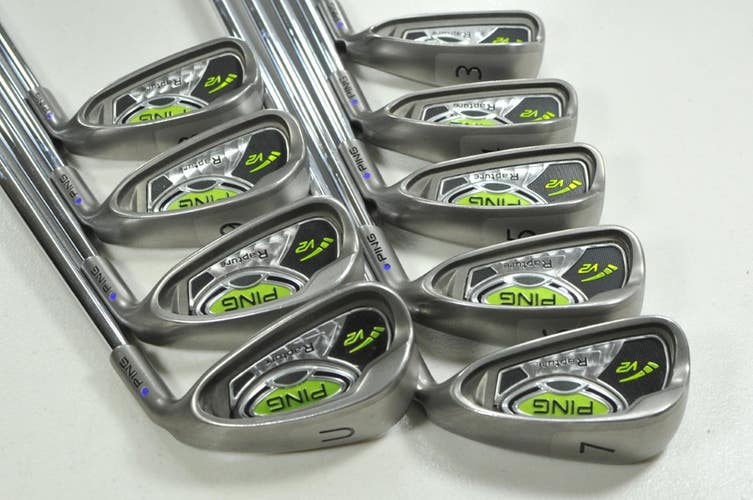 Ping Rapture V2 3-W,UW Iron Set Regular Flex Purple Dot Right AWT Steel # 204366