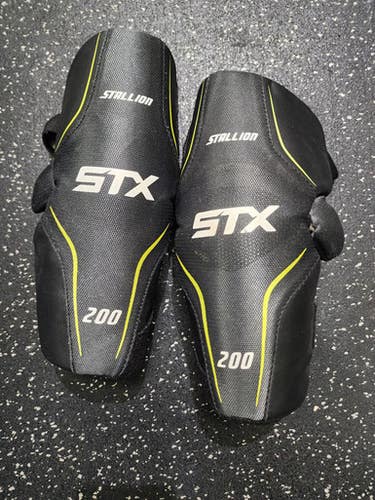Used STX STALLION 200 Lacrosse Arm Pads/Guards Grey MD 11849-S000032843