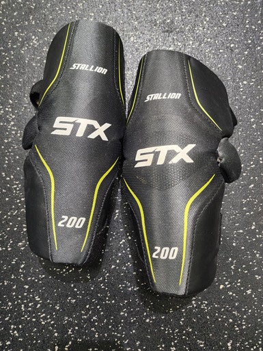 Used STX STALLION 200 Lacrosse Arm Pads/Guards Grey MD 11849-S000032843