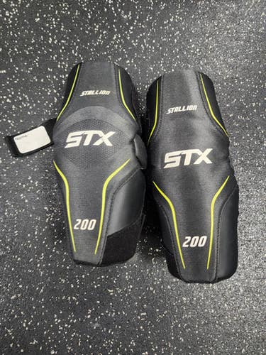Used STX STALLION 200 Lacrosse Arm Pads/Guards Grey LG 11849-S000032844