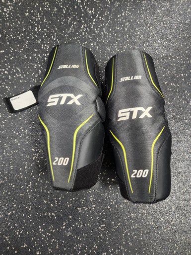 Used STX STALLION 200 Lacrosse Arm Pads/Guards Grey LG 11849-S000032844